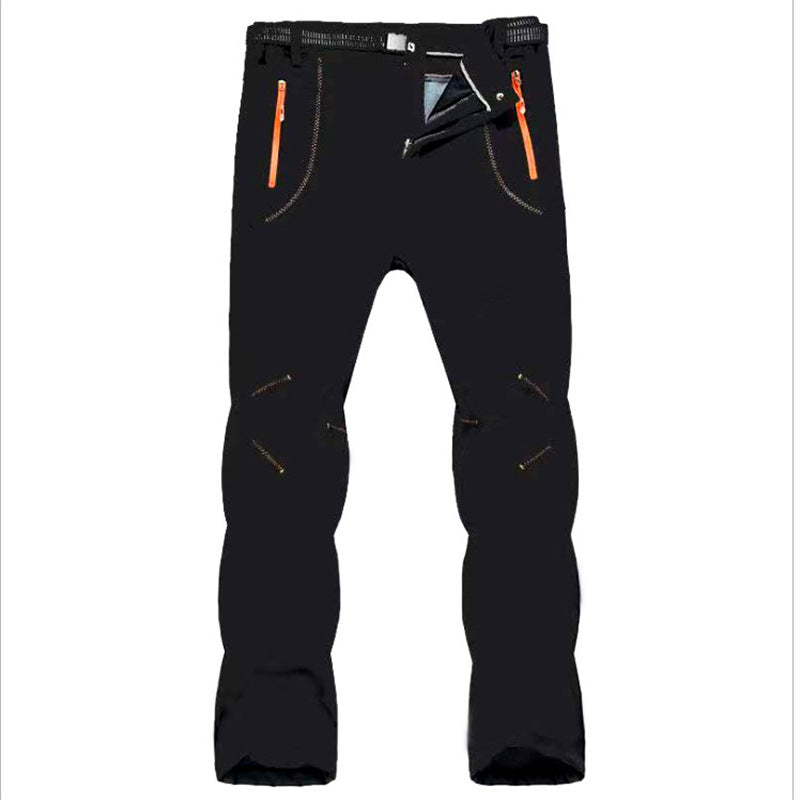👖🔥40% de descuento【S-5XL】Pantalones de senderismo transpirables, suaves, impermeables y a prueba de viento para hombre, pantalones de polar cálidos y gruesos para actividades al aire libre.--3795182