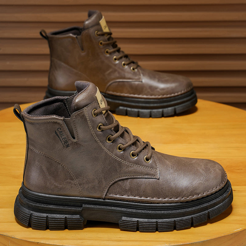 🔥🔥50% de descuento【Tallas 38-46】Nuevas botas Martin altas para hombre de cuero genuino 2026