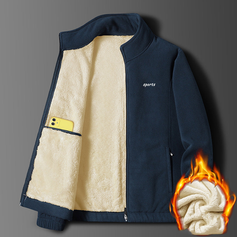 ⛄🧥 Nowość 50% taniej: Jesienna i zimowa męska kurtka z grubym futerkiem, ciepła, wygodna i wiatroszczelna, zimowy must-have 🔥