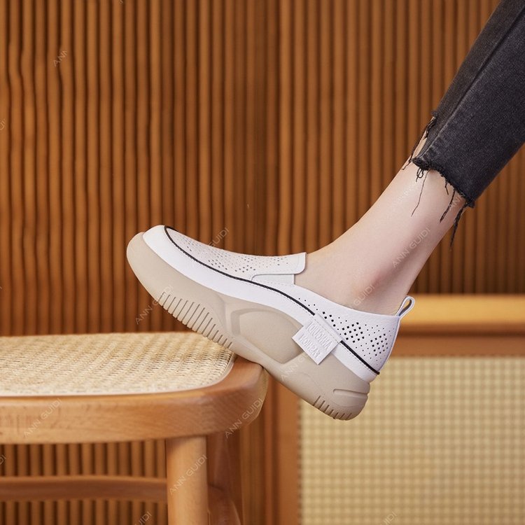 【35-40】👟🎇Zapatos retro de galleta profunda para primavera y verano 2025.💖
