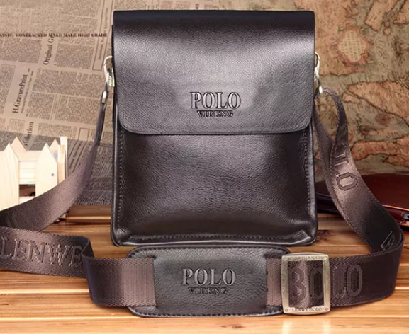 Moderna bandolera de piel de vacuno para hombre