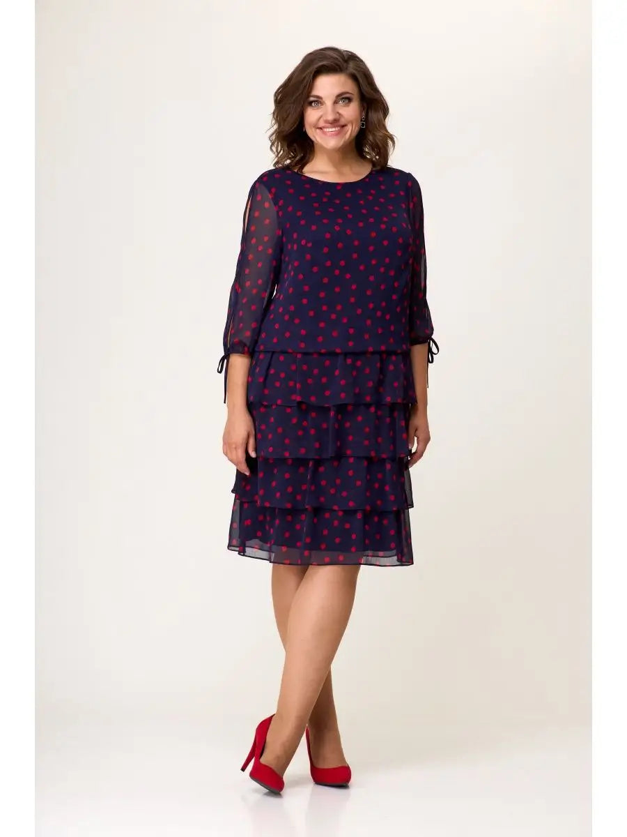 🏆【S-5XL】💃Vestido lujoso de silueta ligera, confeccionado en gasa cómoda.3904879