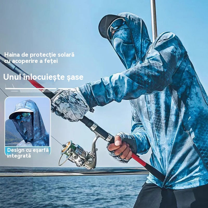 🔥🎏【M-5XL】Ropa de pesca transpirable para hombre con protección solar