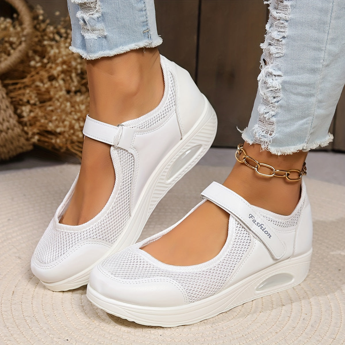 🔥【Compra 1 y llévate 1 gratis】【35-43】Zapatos de malla con amortiguación de aire cómodos de nuevo estilo 3895298
