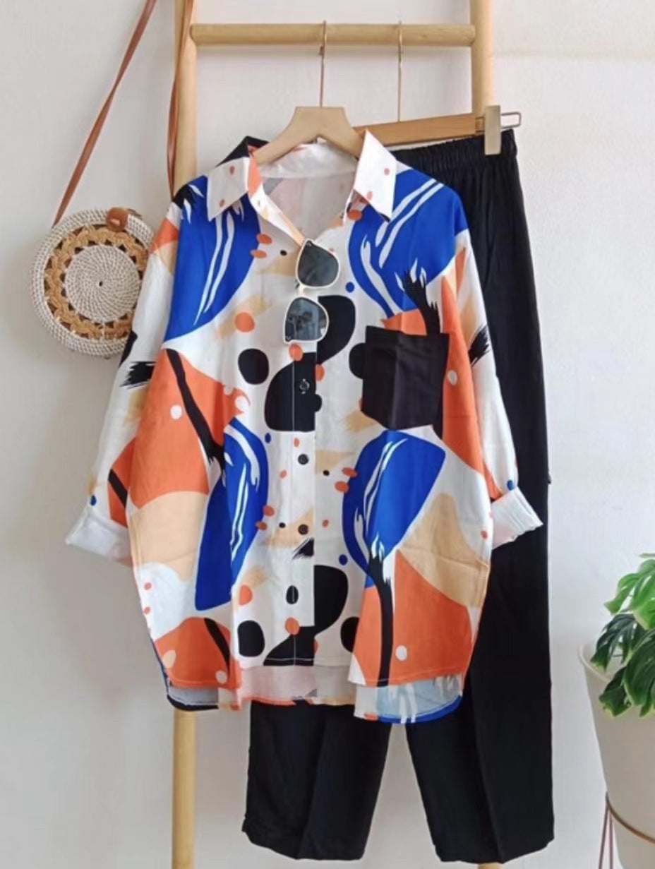 🔥【Kupite 1, dobijte 1】【50% POPUSTA】【S-4XL】 🌸Proljetno prugasto ležerno odijelo iz dva dijela