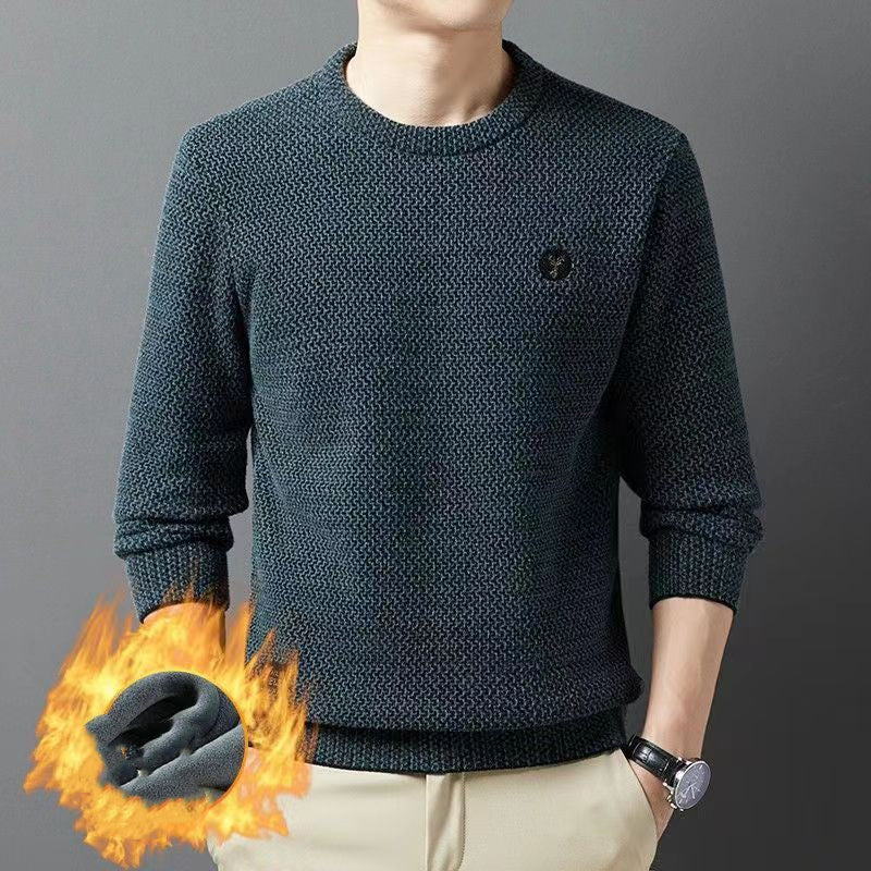 🔥🧣❄️30% popust【S-4XL】2025 Nova muška džemper od mink krzna, toplinski pleteni džemper s okruglim izrezom, jednostavan i svestran. 🧣❄️