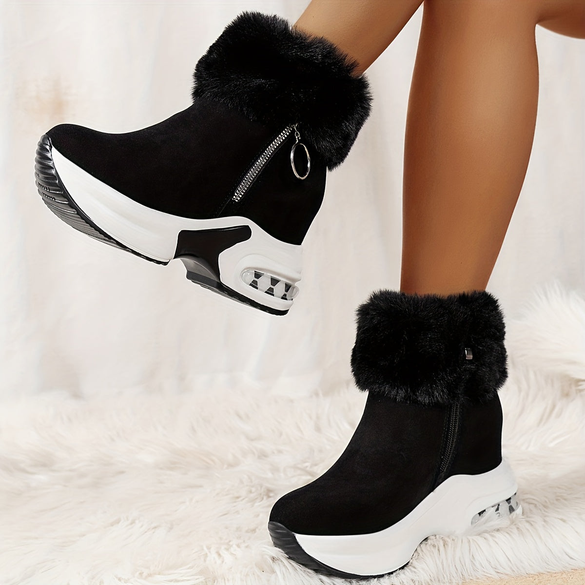 🔥🔥【35-43】Botas de mujer de suela gruesa de alta calidad - 3836490