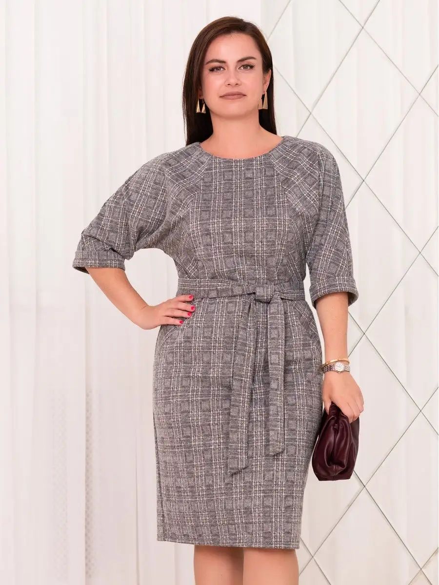 ššć43% de descuento por tiempo limitadoććS-5XLćVestido elegante de talla grande para otoƱo e invierno 3811846