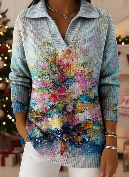 đ„Compra 1 y llĂ©vate 1 gratisđ„ăS-5XLăSuĂ©ter de punto con estampado degradado de cielo estrellado de ensueño