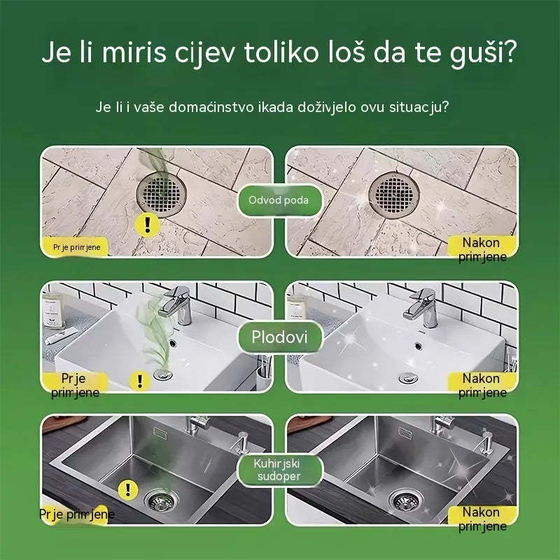 2 kutije (ukupno 100 tableta)🏠💧Drain dezodorans kapsule - bioenzimski sastav neutralizira mirise izravno na njihovom izvoru.