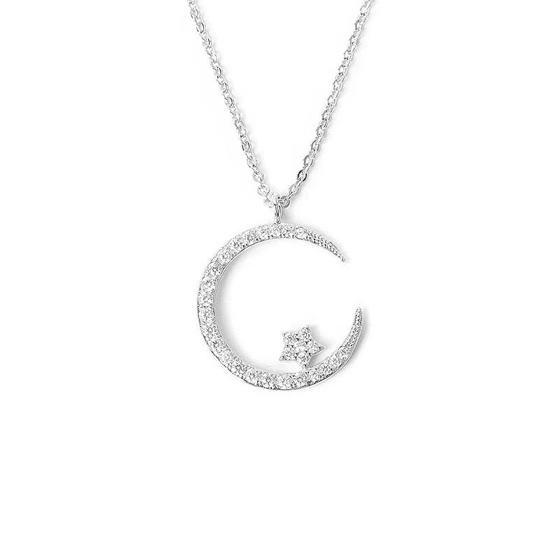 🔥【Kupi 1, dobij 1 gratis】💖💎Srebrna ogrlica 925, nova boja, s dijamantima