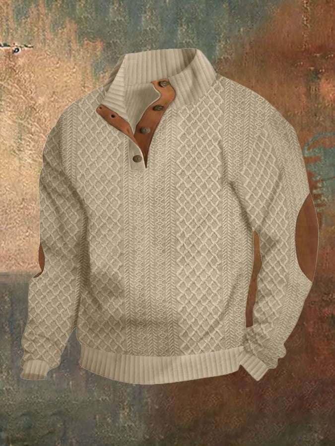 🔥【S-5XL】Nueva camiseta casual de otoño/invierno para hombre de alta calidad con cuello alto y mangas largas, suave y cómoda para la piel--3843730