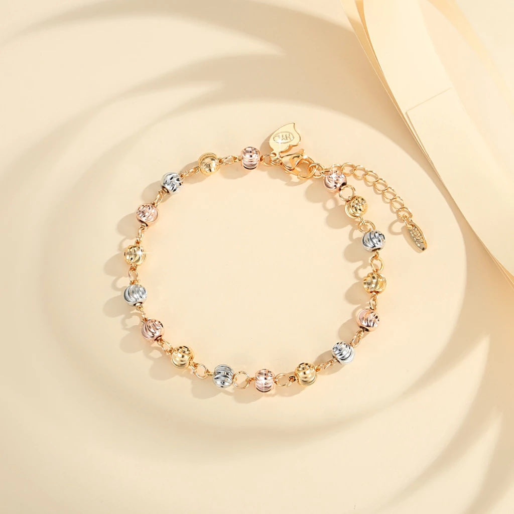 🎁✨Pulsera de oro rosa de 18 quilates con ojo de gato