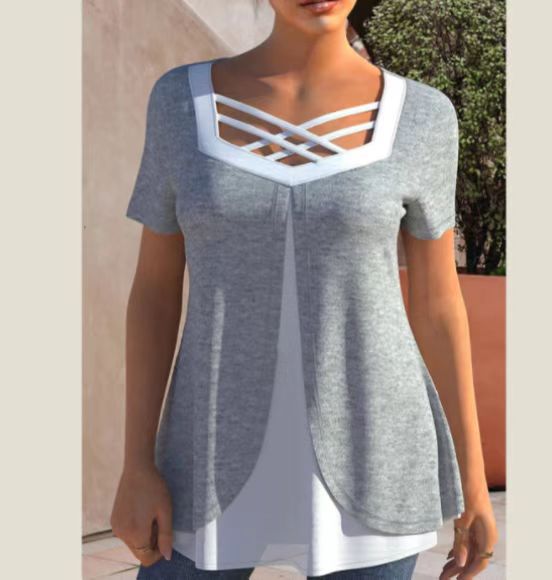 💥【Плащане при доставка】❤️【S-5XL】Лятна тениска с щампа от чист памук, големи размери, 2026