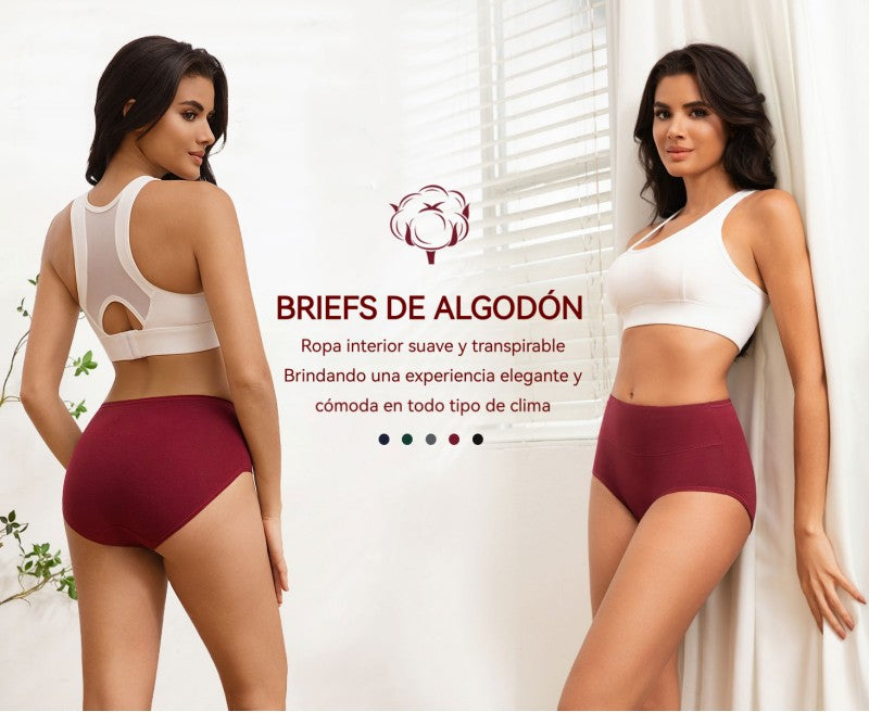 💖2026 nuevo lanzamiento con 40% de descuento💖【Pack de 5】🩲 Bragas femeninas antibacterianas de algodón modal de alta elasticidad para 45-100 kg