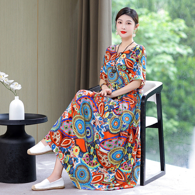 🔥👗2023 Nuevo vestido de algodón floral de alta calidad 3674039