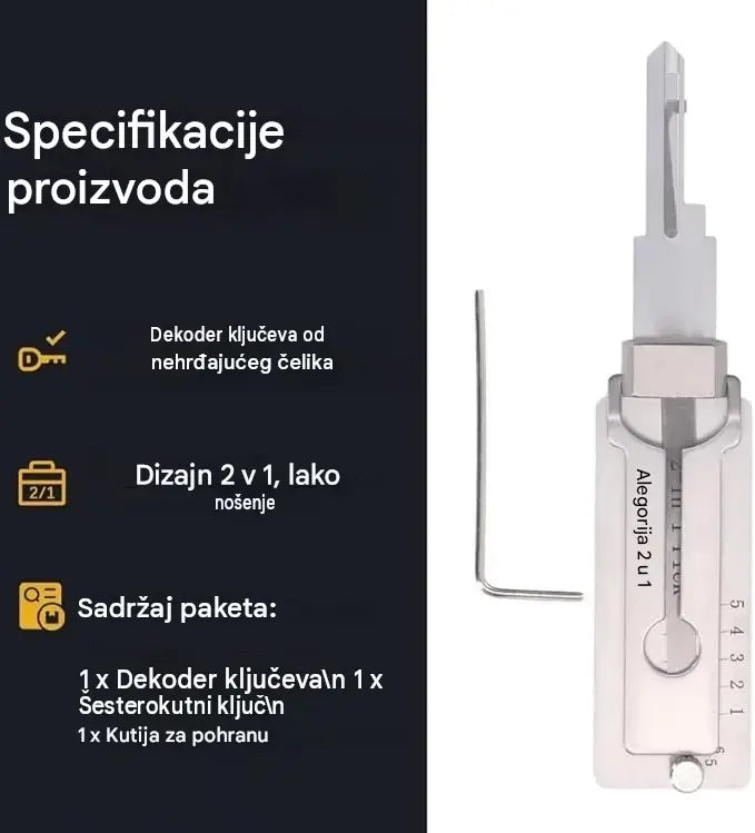 🔐Posebna ponuda ovog tjedna🔑 - Dekoder ključeva od nehrđajućeg čelika 49% popusta🔥 - Besplatna dostava - Plaćanje pouzećem