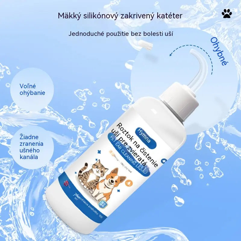 🐶🐱 Čistič uší pre psy a mačky, jemná starostlivosť proti ušnému mazu, nečistotám a svrbeniu