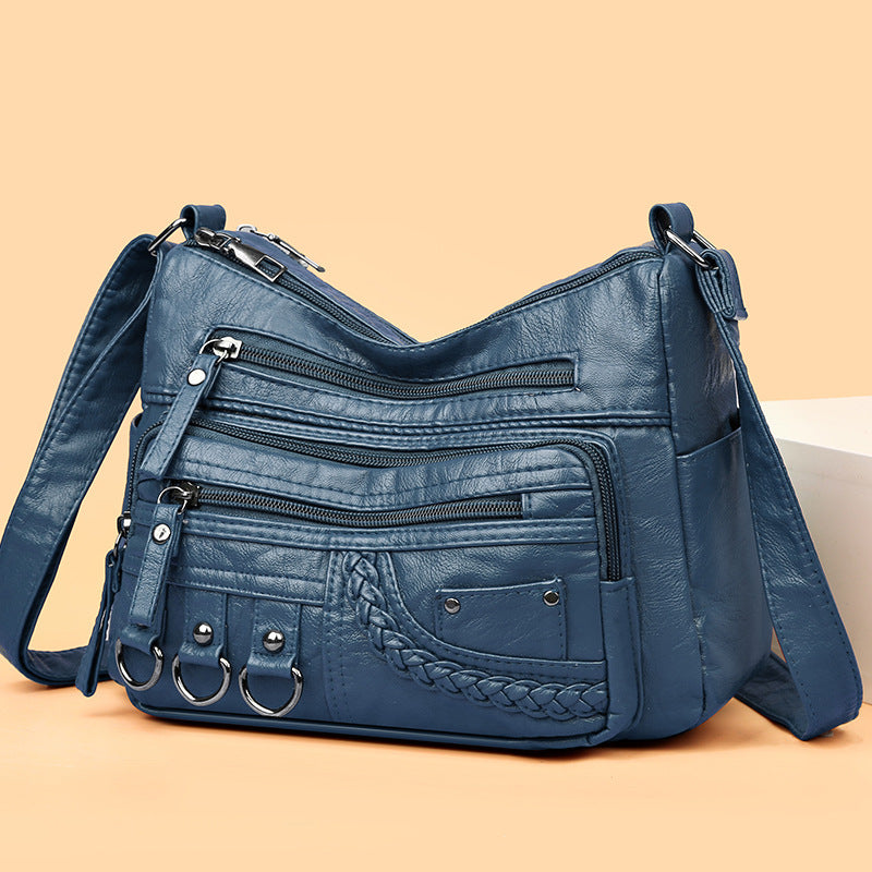 💥【50 % popusta na ograničeno vrijeme】👜Nova mekana kožna torba velikog kapaciteta za nošenje na ramenu ili preko tijela (model 2026.)
