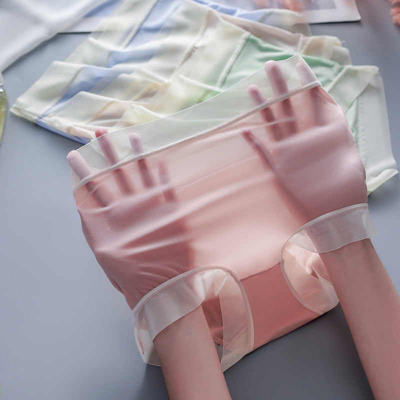 🩲🔥Promoción de lanzamiento 【6 unidades】Bragas de mujer de seda helada de cintura alta
