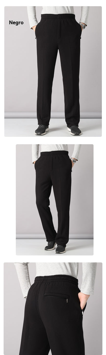 ❄️⛄40% de descuento【XL-5XL】Nueva colección de invierno, 👖 pantalones casuales de lana de cordero gruesa de alta calidad para hombres, cálidos y versátiles para el día a día