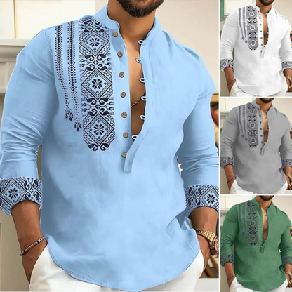 🔥Ograničena ponuda【S-3XL】2026 nova muška polo majica s printom, kratkih rukava - ležerna, udobna i elegantna.