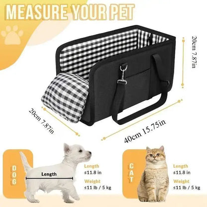 🐶 Iskoristite popust od 50% odmah! 🎁 Prijenosna autosjedalica za pse, uključujući sigurnosni pojas i podstavljenu torbu za kućne ljubimce.