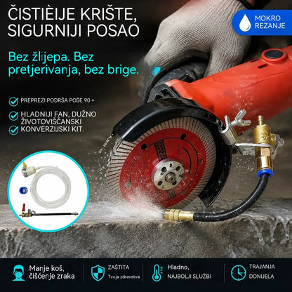 🔧 50% POPUSTA OGRANIČENO VRIJEME! ✨ Vodeni raspršivač za uklanjanje prašine na strojevima za rezanje: dva načina prskanja, fleksibilna aluminijska cijev, otporno na hrđu 💧