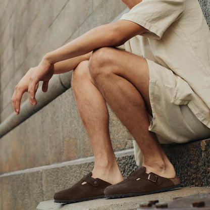 👞Плащане при доставка✅【38-48】Чехли от естествена кожа, мека подметка, много удобни за носене ✅️унисекс