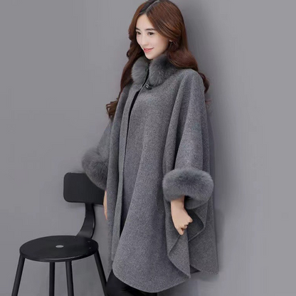 💖Omejena ponudba 45% popusta! 🔥Zimska uspešnica – razkošen plašč s krznom, eleganten in topel