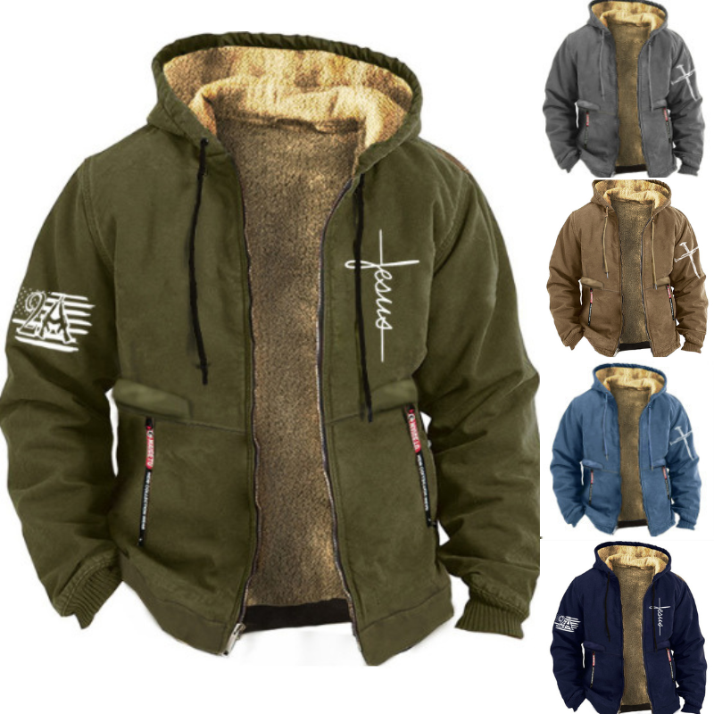 ✨Oferta limitada: 50 % de descuento 【S-3XL】Chaqueta de terciopelo suave, cálida, gruesa y ligera para hombre, ideal para otoño e invierno. 3788559 