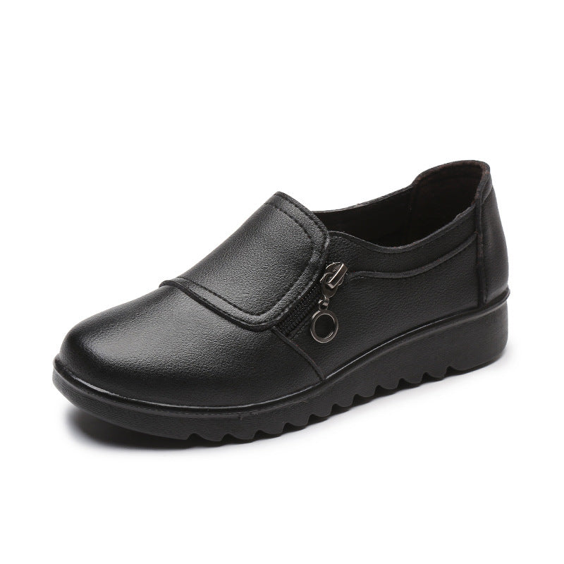 🔥👟40% de descuento [35-41] Zapatos de cuero cómodos, suela suave, antideslizantes, resistentes al desgaste, calidad garantizada.