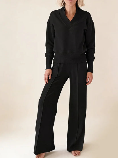🥰📢 50% zniżki! [M-5XL] 2026 damski wysokiej jakości bawełniany dwuczęściowy zestaw z długim rękawem✨ miękki i wygodny
