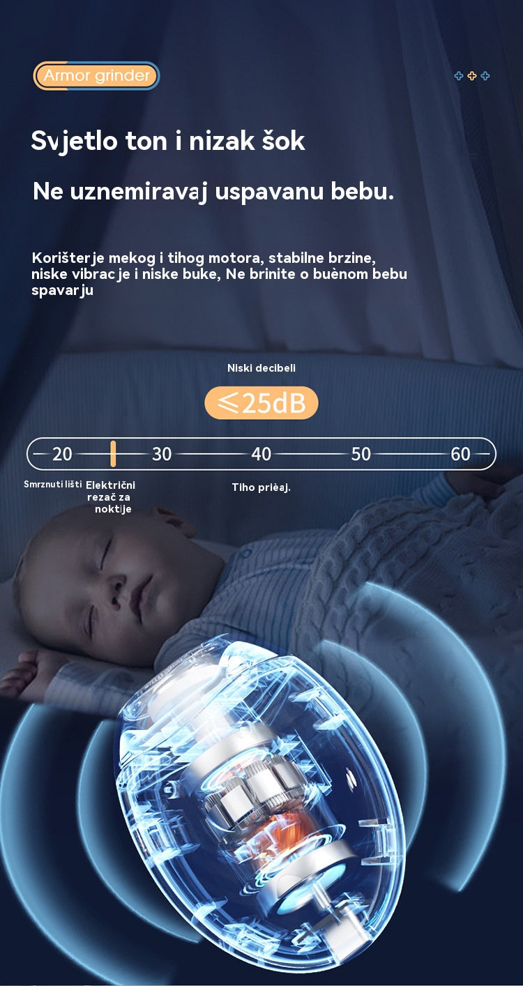 💅 Kupite 1, dobivate 1 besplatno! ✨ Automatska turpija za nokte – sigurna i nježna njega noktiju 👶