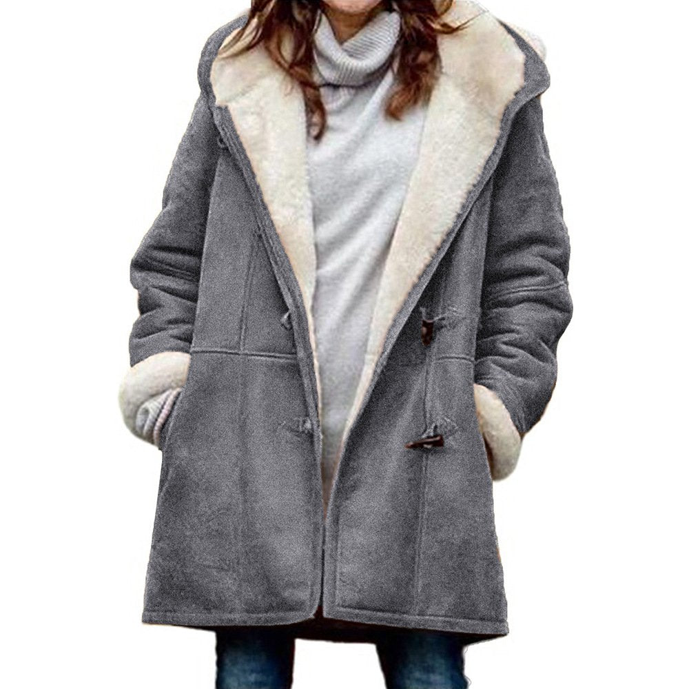 🥼🐏【Novi zimski dolazak: 43% POPUSTA】Elegantna i topla ženska jakna od imitacije brušene kože s flis podstavom za 2025. godinu, veličine S-5XL, ležerna zimska jakna