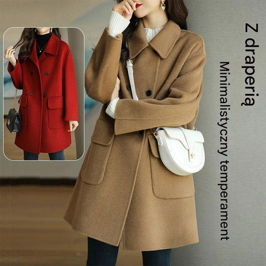 🌈🩰Hit promocja 39%: nowa jesienno-zimowa wysokiej jakości dwuwarstwowa kaszmirowa kurtka – odpowiednia na wiele sezonów