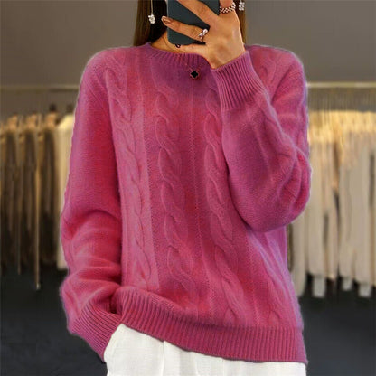 【S-3XL】🤩Novi retro pleteni puloveri s okruglim izrezom za jesen/zimu – trendi puloveri