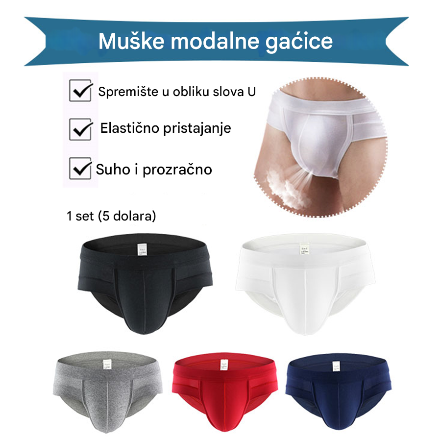【Kupite 5, dobijte 5 gratis】[M-4XL] 🩲Muške modalne kratke hlače