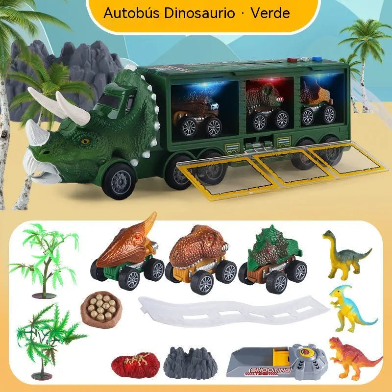 🦖🚛Interaktivni kamion za prijevoz dinosaura: sa svjetlima, zvukovima i pomičnim figurama – upustite se u zabavnu prapovijesnu pustolovinu! ✨🎮