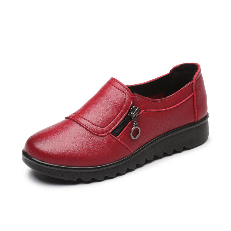 🔥👟40% de descuento [35-41] Zapatos de cuero cómodos, suela suave, antideslizantes, resistentes al desgaste, calidad garantizada.