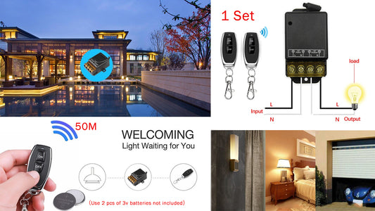 Interruptor de control remoto inalámbrico de alta potencia de 30 A, interruptor de potencia del motor 3658267 