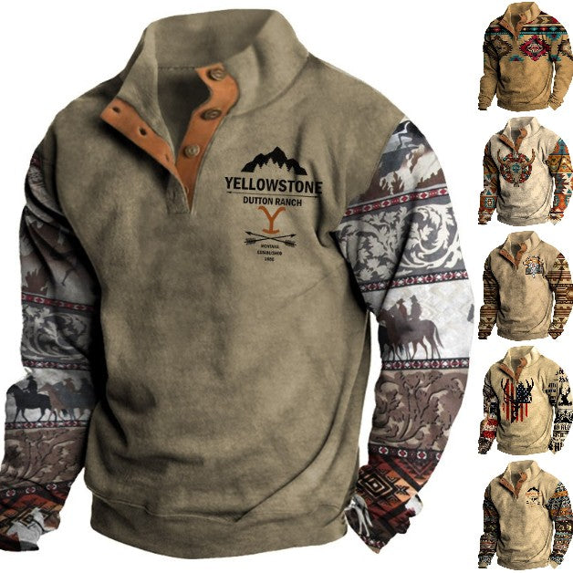 ✨📢😍【45% de descuento】Sudadera con capucha estampada en 3D para hombre [S-3XL] 2024 3748394 