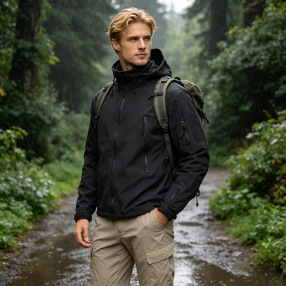 🔥🔥【S-4XL】Chaqueta de senderismo al aire libre esencial para otoño e invierno, impermeable y a prueba de viento--3762032 