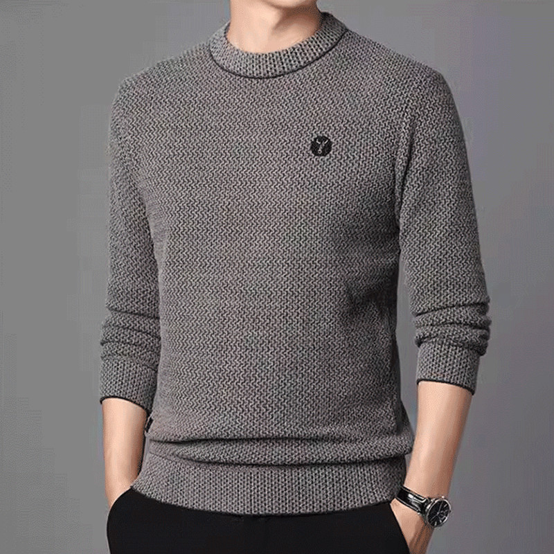 🔥🧣❄️30% popust【S-4XL】2025 Nova muška džemper od mink krzna, toplinski pleteni džemper s okruglim izrezom, jednostavan i svestran. 🧣❄️