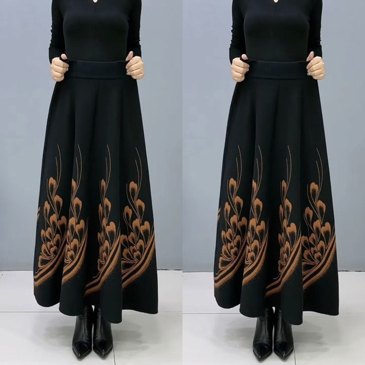 👗【Kupite enega, enega dobite brezplačno】🎀【S-3XL】Jesensko in zimsko odebeljeno volneno krilo, modno in vsestransko