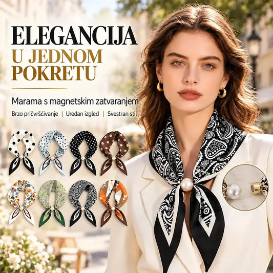 ✨ Set od 4 uska svilena šala – elegancija i profinjenost za proljeće i ljeto! Kvalitetan materijal, svestrana primjena – idealni za vrat, kosu ili torbicu!