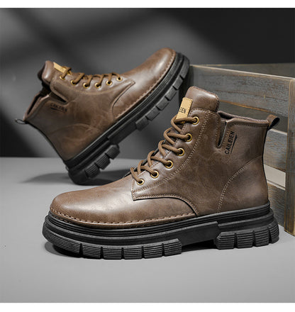 🔥🔥50% de descuento【Tallas 38-46】Nuevas botas Martin altas para hombre de cuero genuino 2026