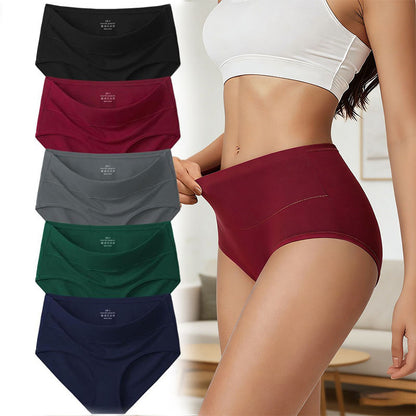 💖Novo iz 2026. s popustom od 40%💖【Pakiranje od 5】🩲 Ženske antibakterijske gaćice od modalnog pamuka visoke elastičnosti za 45-100 kg