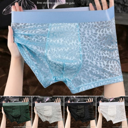 [L-4XL] Novo muško donje rublje od svilene mreže, plus veličine, prozračno - plaćanje pouzećem