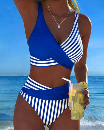 🏖️【S–3XL】🤩 Novi kupaći kostim s printom, brzosušeći i prozračan materijal, uski i moderan【40kg-100kg】